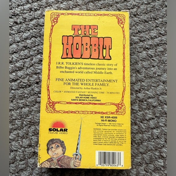 The Hobbit VHS.. 1991.. good condition. See all photos. - Picture 4 of 7